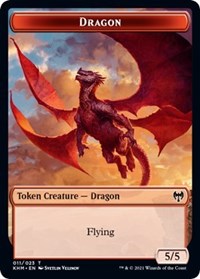 Image of Dragon // Thopter Double-Sided Token [Kaldheim Commander Tokens]