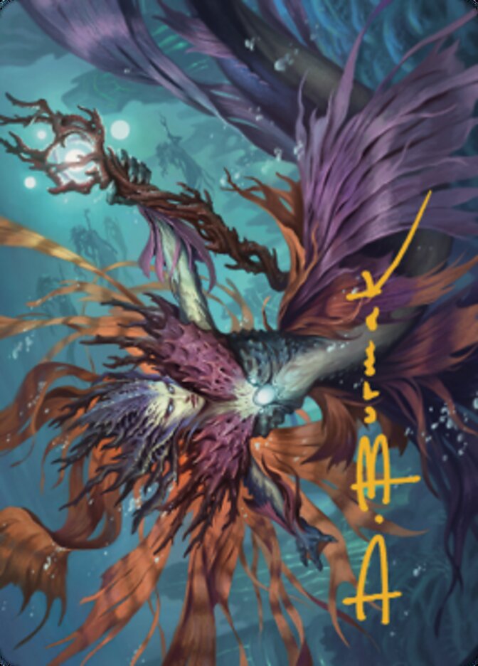 Image of Vodalian Hexcatcher Art Card (Gold-Stamped Signature) [Dominaria United Art Series]
