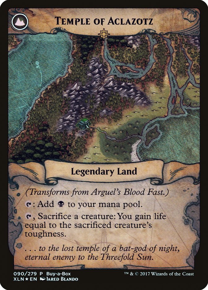 Image of Arguel's Blood Fast // Temple of Aclazotz (Buy-A-Box) [Ixalan Treasure Chest]