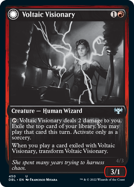 Image of Voltaic Visionary // Volt-Charged Berserker [Innistrad: Double Feature]