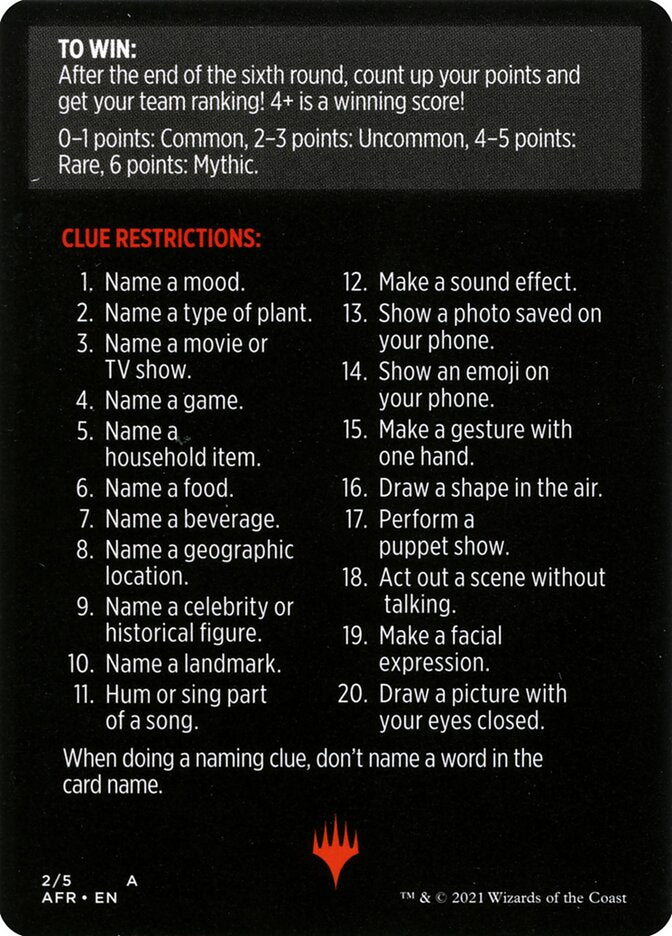 Image of Totally Lost in Translation (Magic Minigame) [Dungeons & Dragons: Adventures in the Forgotten Realms Minigame]