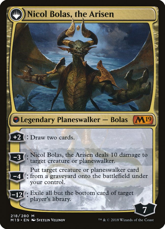 Image of Nicol Bolas, the Ravager // Nicol Bolas, the Arisen [Core Set 2019]