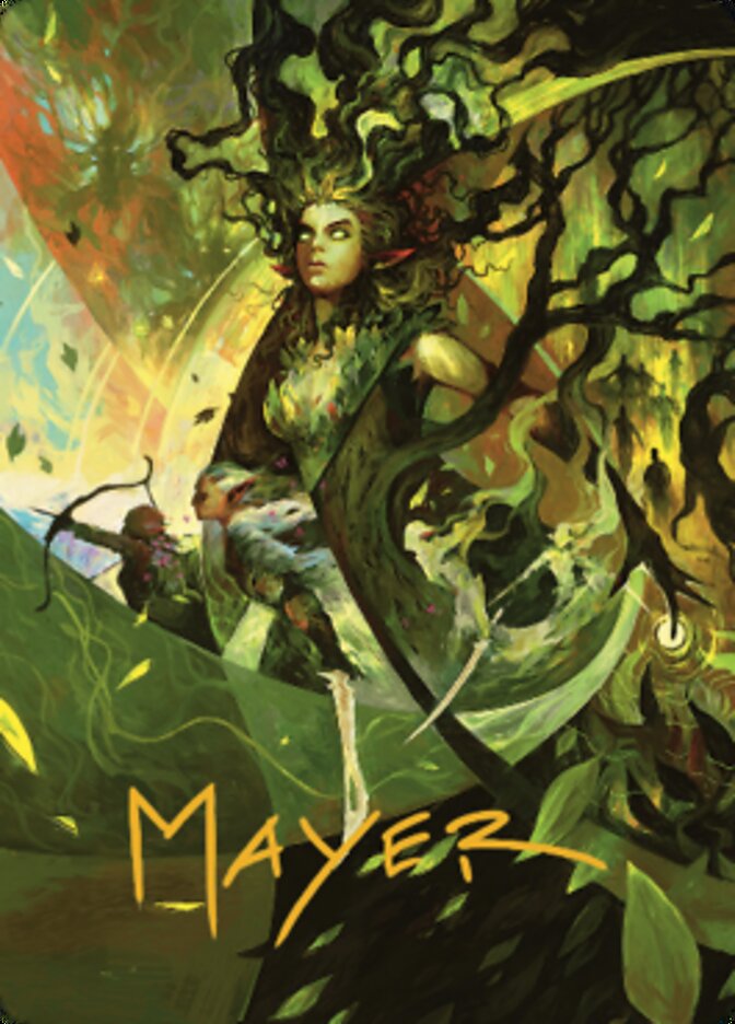 Image of Titania's Command Art Card (Gold-Stamped Signature) [The Brothers' War Art Series]