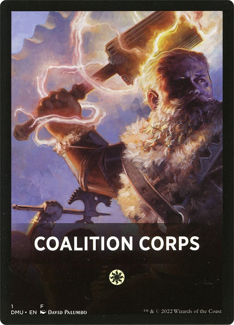 Image of Coalition Corps Theme Card [Dominaria United Tokens]