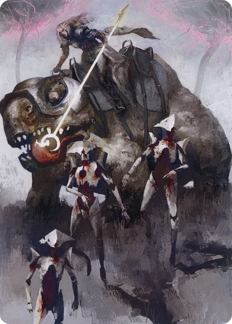 Image of Thalia and The Gitrog Monster Art Card [March of the Machine Art Series]