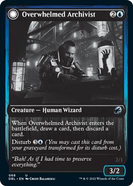 Image of Overwhelmed Archivist // Archive Haunt [Innistrad: Double Feature]