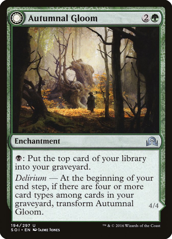 Image of Autumnal Gloom // Ancient of the Equinox [Shadows over Innistrad]