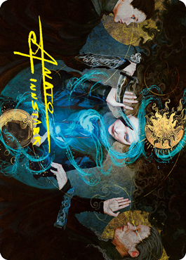 Image of Witness the Future Art Card (Gold-Stamped Signature) [Innistrad: Crimson Vow Art Series]