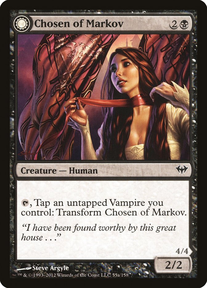 Image of Chosen of Markov // Markov's Servant [Dark Ascension]