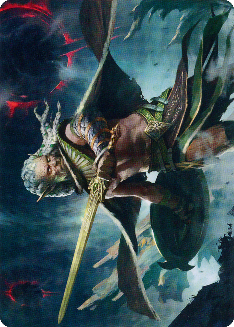 Image of Serpent-Blade Assailant Art Card (40) [March of the Machine Art Series]