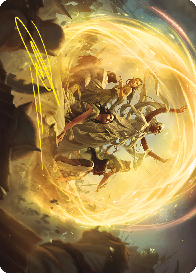 Image of Heroic Intervention Art Card (Gold-Stamped Signature) [The Lord of the Rings: Tales of Middle-earth Art Series]