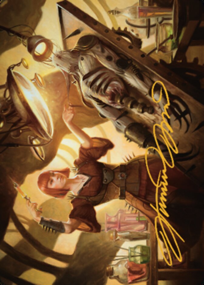 Image of Ashnod, Flesh Mechanist Art Card (Gold-Stamped Signature) [The Brothers' War Art Series]