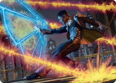 Image of Wingshield Agent Art Card [Streets of New Capenna Art Series]