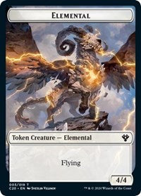 Image of Elemental (003) // Soldier Double-Sided Token [Commander 2020 Tokens]