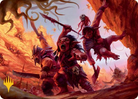 Image of Goblin Art Card (Gold-Stamped Signature) [Dungeons & Dragons: Adventures in the Forgotten Realms Art Series]