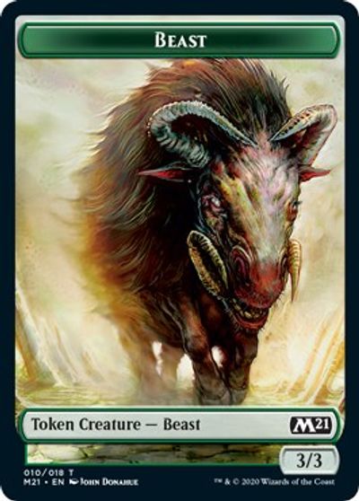 Image of Beast // Insect Double-Sided Token [Challenger Decks 2021 Tokens]