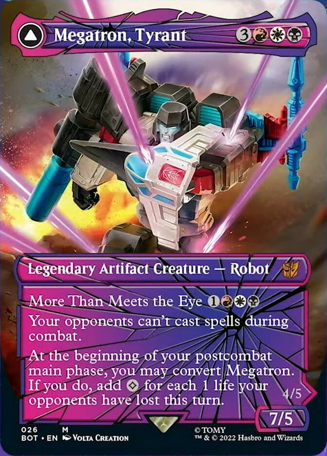 Image of Megatron, Tyrant // Megatron, Destructive Force (Shattered Glass) [Transformers]