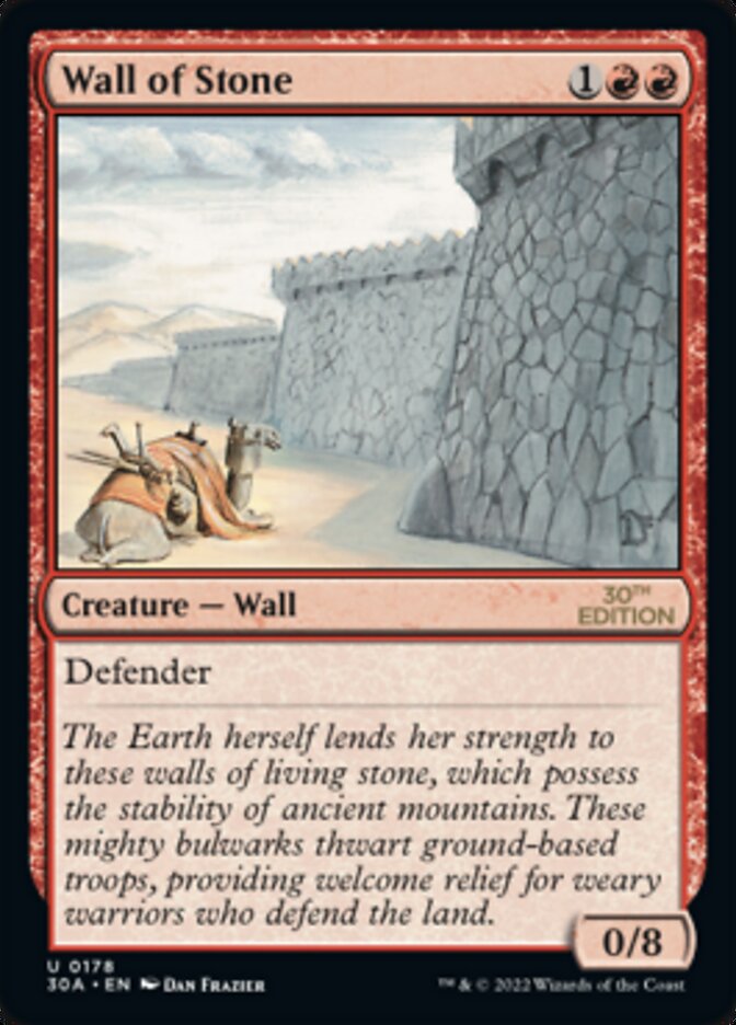 Image of Wall of Stone [30th Anniversary Edition]