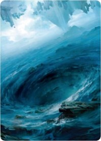 Image of Island 3 Art Card [Zendikar Rising Art Series]
