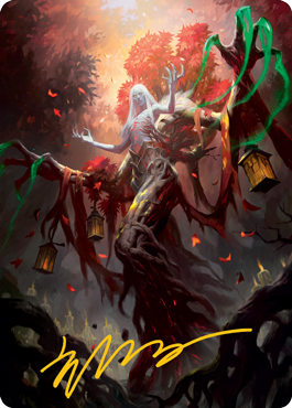 Image of Wrenn and Seven Art Card (Gold-Stamped Signature) [Innistrad: Midnight Hunt Art Series]