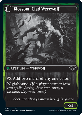 Image of Weaver of Blossoms // Blossom-Clad Werewolf [Innistrad: Double Feature]