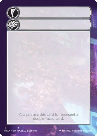 Image of Helper Card (1/9) [Kamigawa: Neon Dynasty Tokens]
