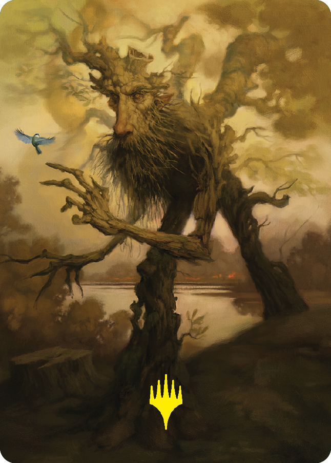 Image of Treefolk Token Art Card (Gold-Stamped Signature) [The Lord of the Rings: Tales of Middle-earth Art Series]