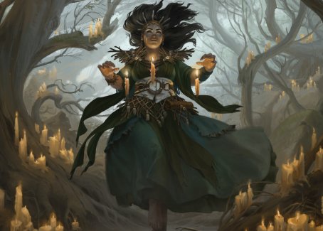 Image of Candlegrove Witch 1 Art Card [Innistrad: Midnight Hunt Art Series]