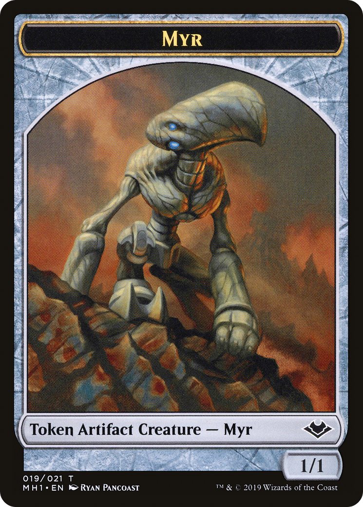 Image of Myr // Thopter Double-Sided Token [Phyrexia: All Will Be One Commander Tokens]