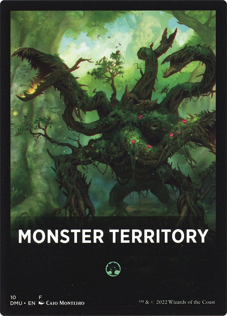 Image of Monster Territory Theme Card [Dominaria United Tokens]