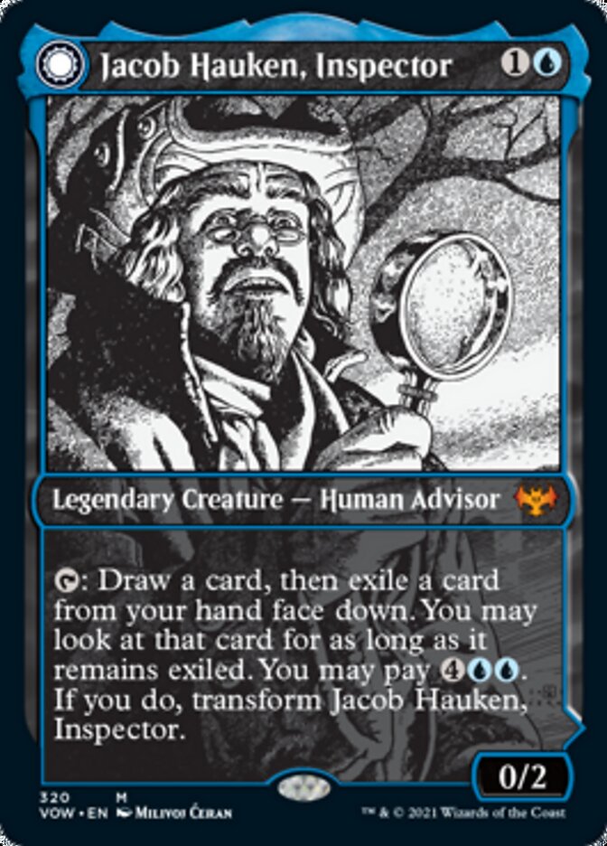 Image of Jacob Hauken, Inspector // Hauken's Insight (Showcase Eternal Night) [Innistrad: Crimson Vow]