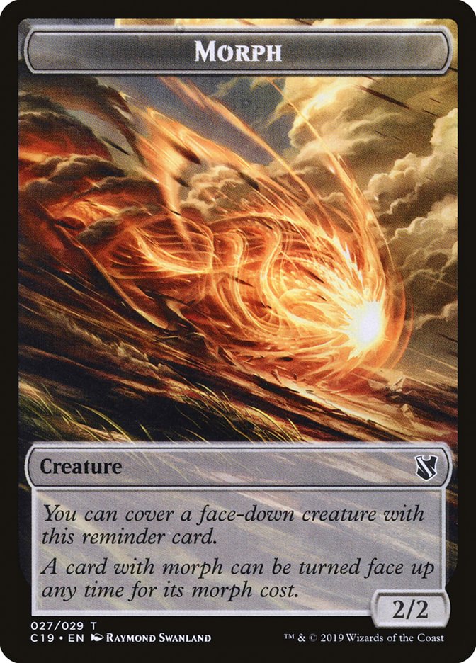 Image of Saproling // Morph Double-Sided Token [Commander 2019 Tokens]
