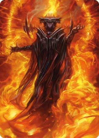 Image of Sauron, the Dark Lord Art Card [The Lord of the Rings: Tales of Middle-earth Art Series]
