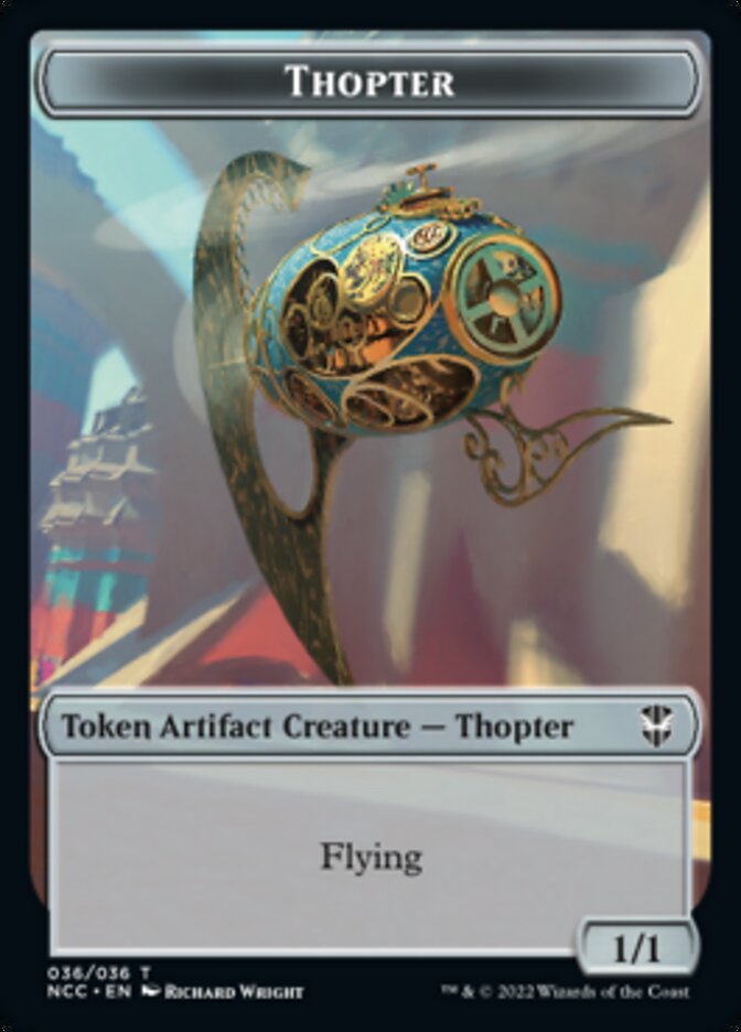 Image of Thopter // Treasure (013) Double-Sided Token [Streets of New Capenna Commander Tokens]