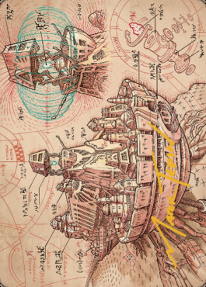 Image of Defense Grid Art Card (Gold-Stamped Signature) [The Brothers' War Art Series]