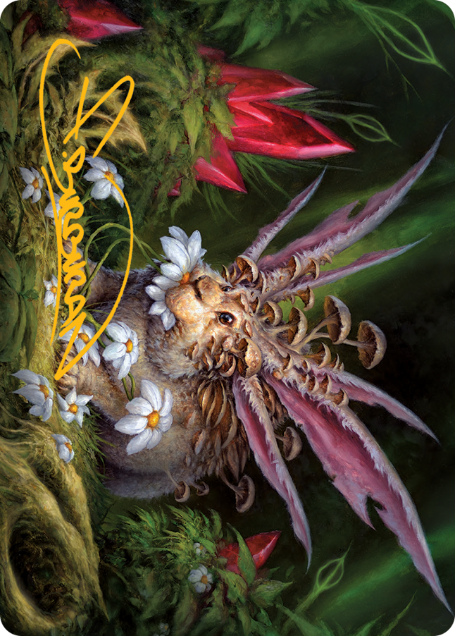 Image of Placid Rottentail Art Card (Gold-Stamped Signature) [March of the Machine Art Series]