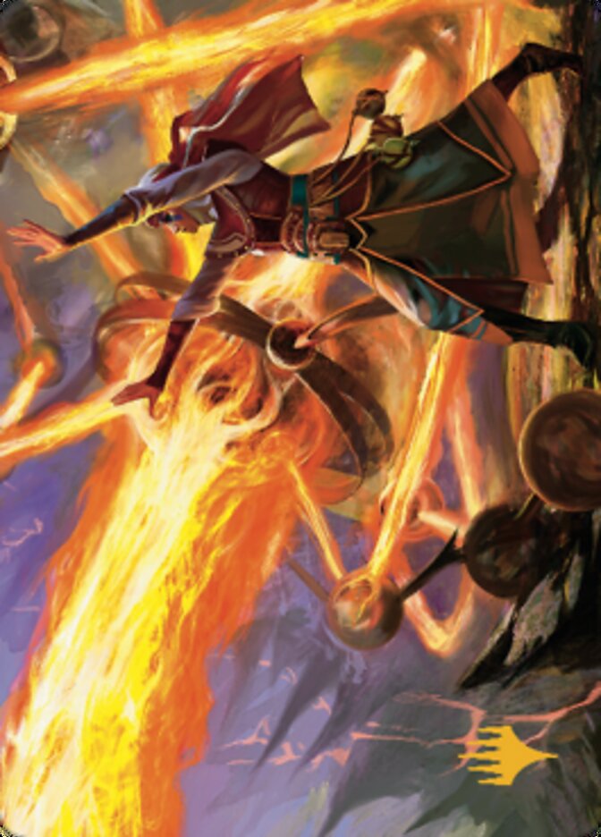 Image of Ghitu Amplifier Art Card (Gold-Stamped Signature) [Dominaria United Art Series]