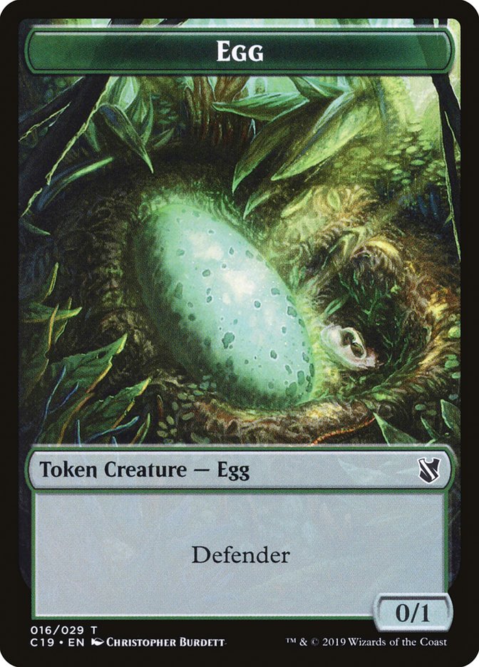 Image of Gargoyle // Egg Double-Sided Token [Commander 2019 Tokens]