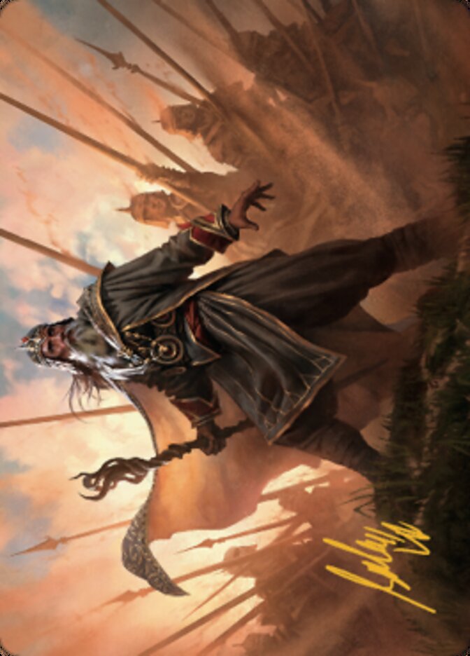 Image of Hazezon, Shaper of Sand Art Card (Gold-Stamped Signature) [Dominaria United Art Series]