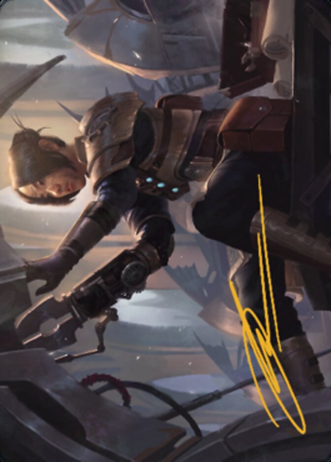 Image of Thopter Mechanic Art Card (Gold-Stamped Signature) [The Brothers' War Art Series]