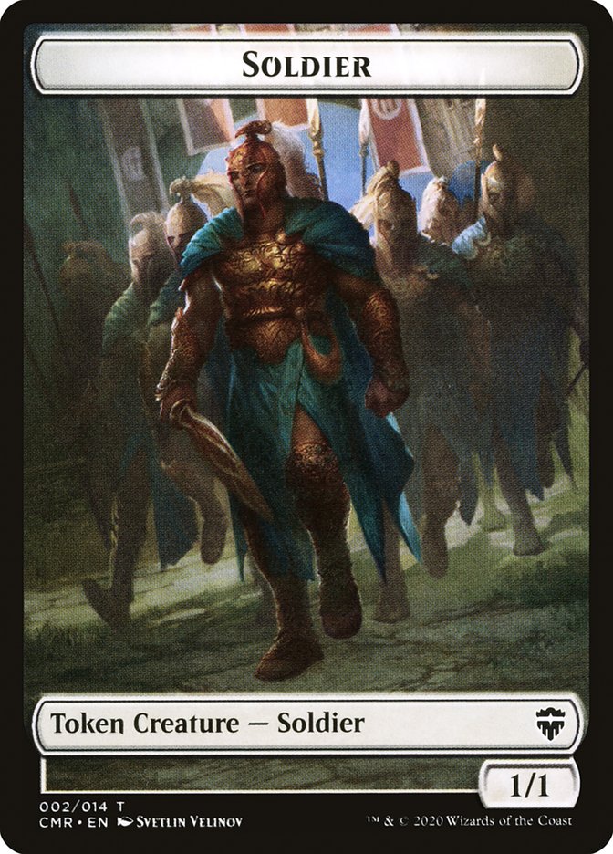 Image of Elephant // Soldier Double-Sided Token [Commander Legends Tokens]