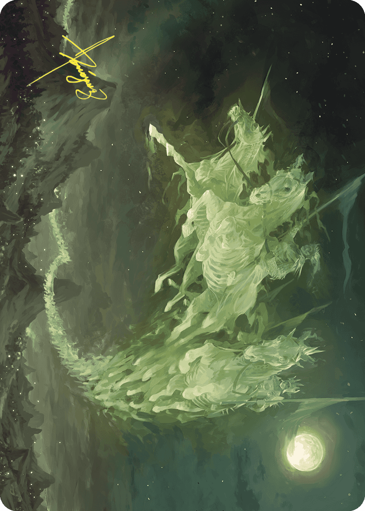 Image of Moonshaker Cavalry Art Card (Gold-Stamped Signature) [Wilds of Eldraine Art Series]