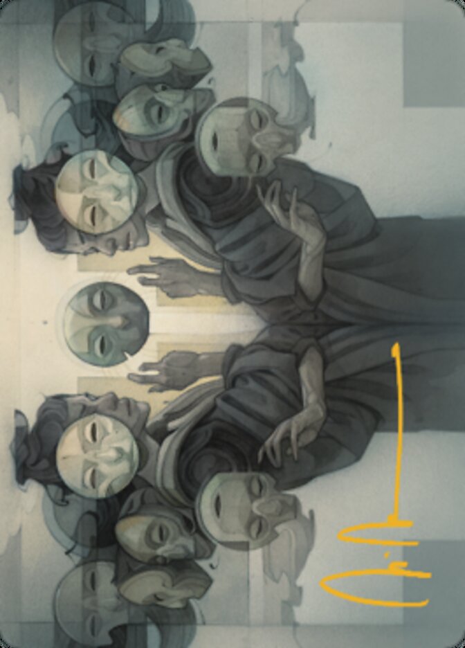 Image of Vesuvan Duplimancy Art Card (Gold-Stamped Signature) [Dominaria United Art Series]