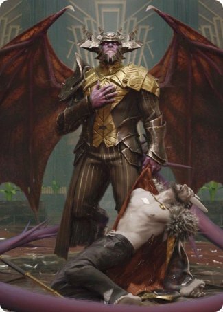 Image of Ob Nixilis, the Adversary 1 Art Card [Streets of New Capenna Art Series]