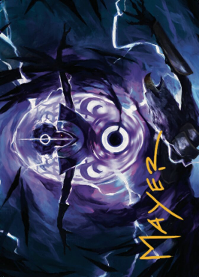 Image of Rona's Vortex Art Card (Gold-Stamped Signature) [Dominaria United Art Series]