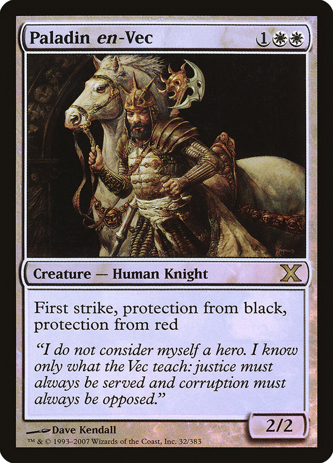 Image of Paladin en-Vec (Premium Foil) [Tenth Edition]
