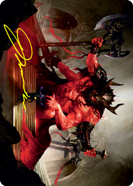 Image of Awaken the Blood Avatar Art Card (Gold-Stamped Signature) [Strixhaven: School of Mages Art Series]