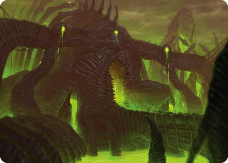 Image of The Dross Pits Art Card [Phyrexia: All Will Be One Art Series]