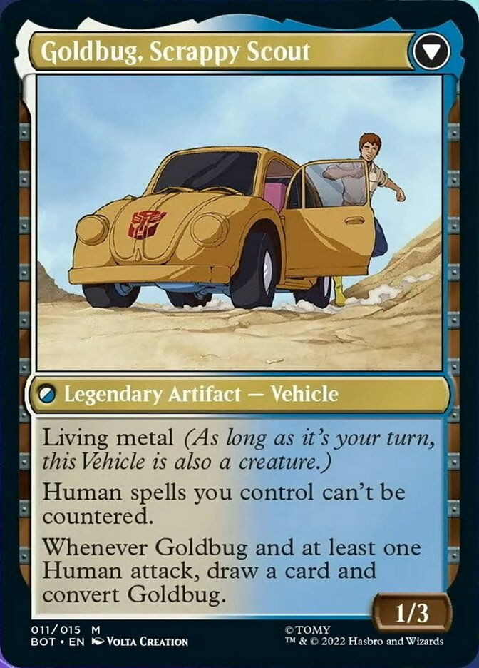 Image of Goldbug, Humanity's Ally // Goldbug, Scrappy Scout [Transformers]