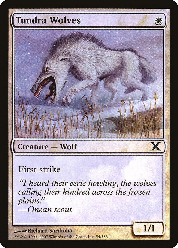 Image of Tundra Wolves (Premium Foil) [Tenth Edition]